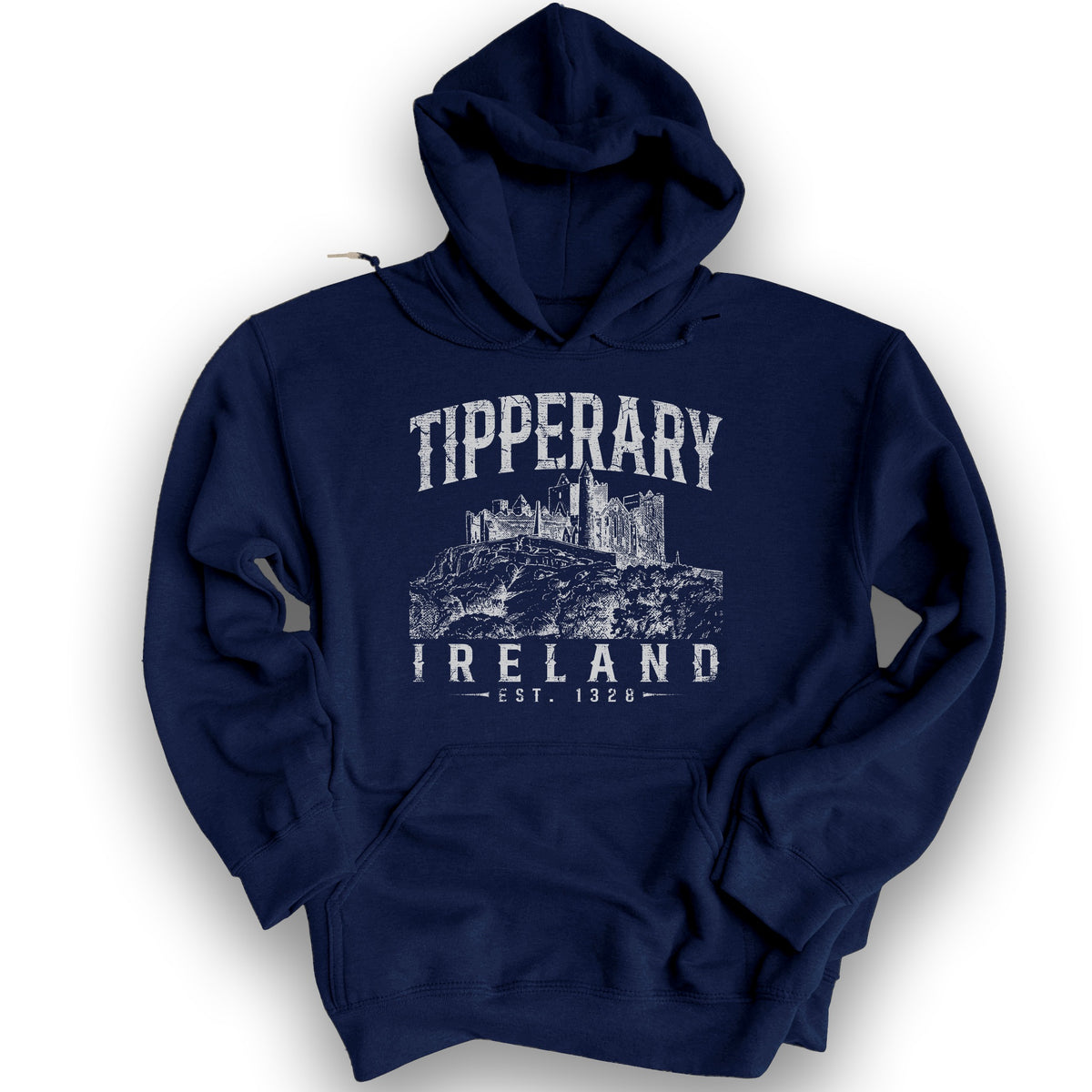 Tipperary Ireland Vintage Hoodie - Navy