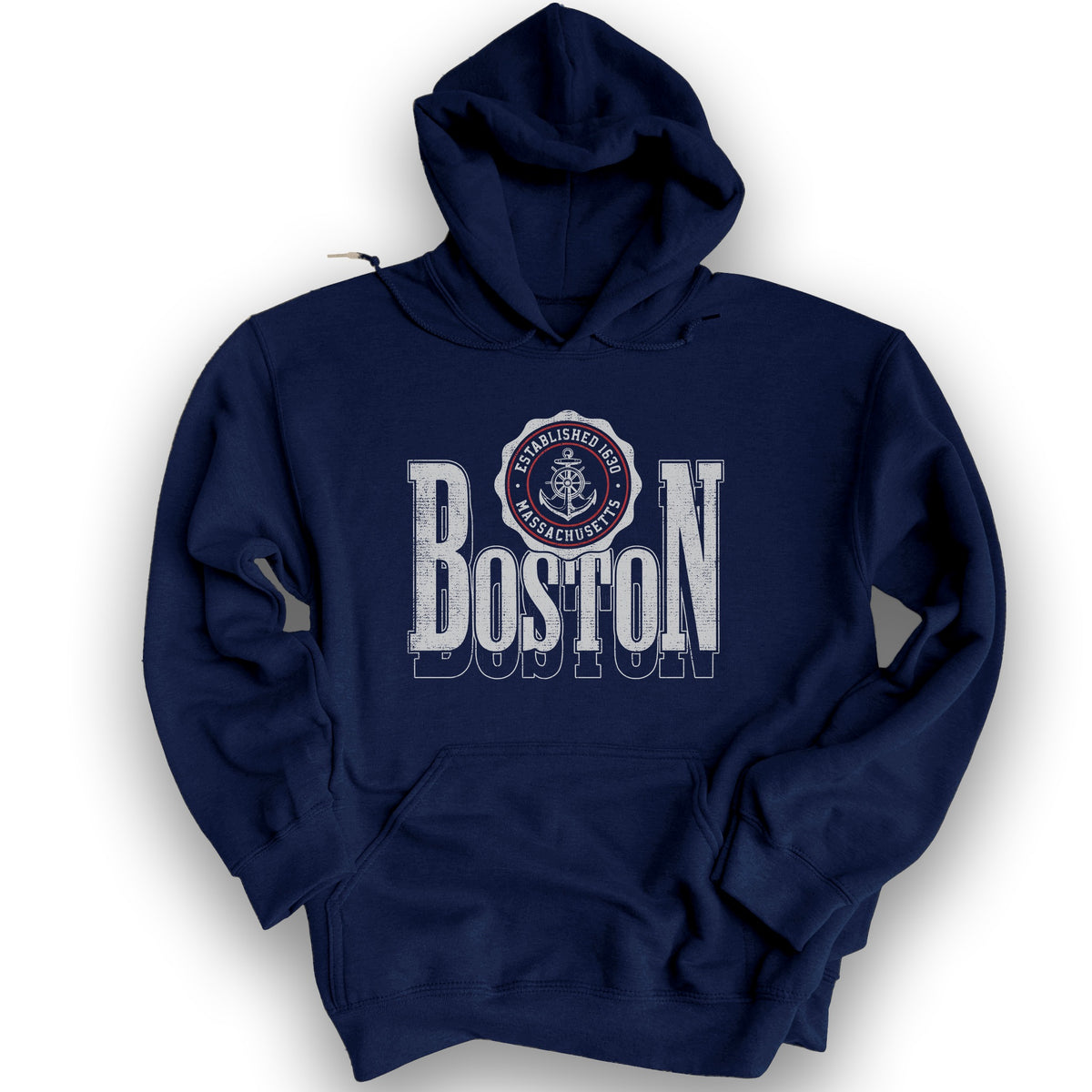 Boston Scoop Hoodie - Navy