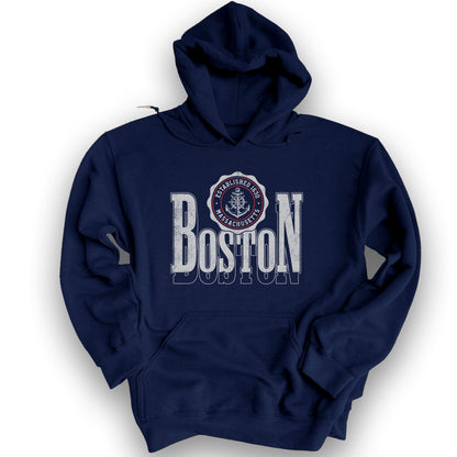 Boston Scoop Hoodie - Navy