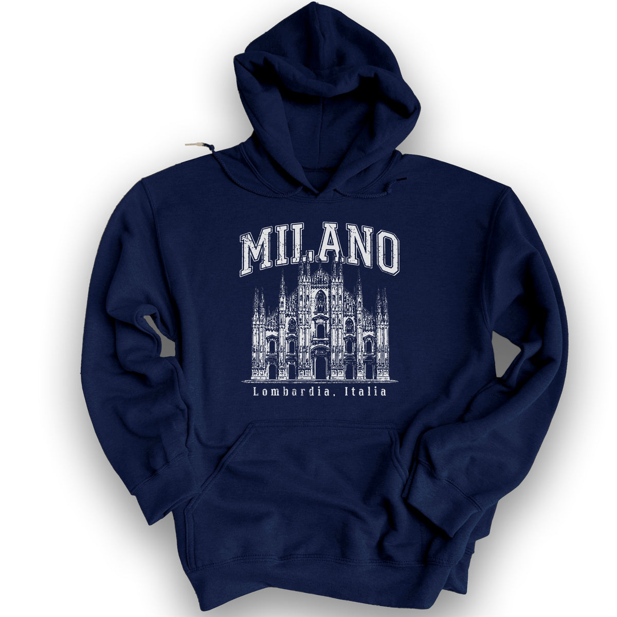 Duomo di Milano Varsity Hoodie - Navy