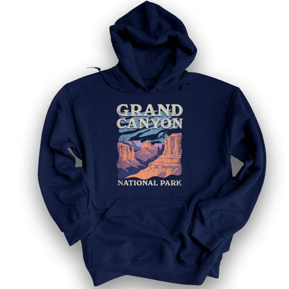 Grand Canyon Pastels Hoodie - Navy