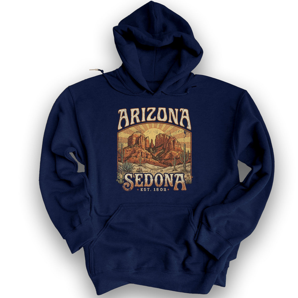 Sedona Arizona Sunset Hoodie - Navy