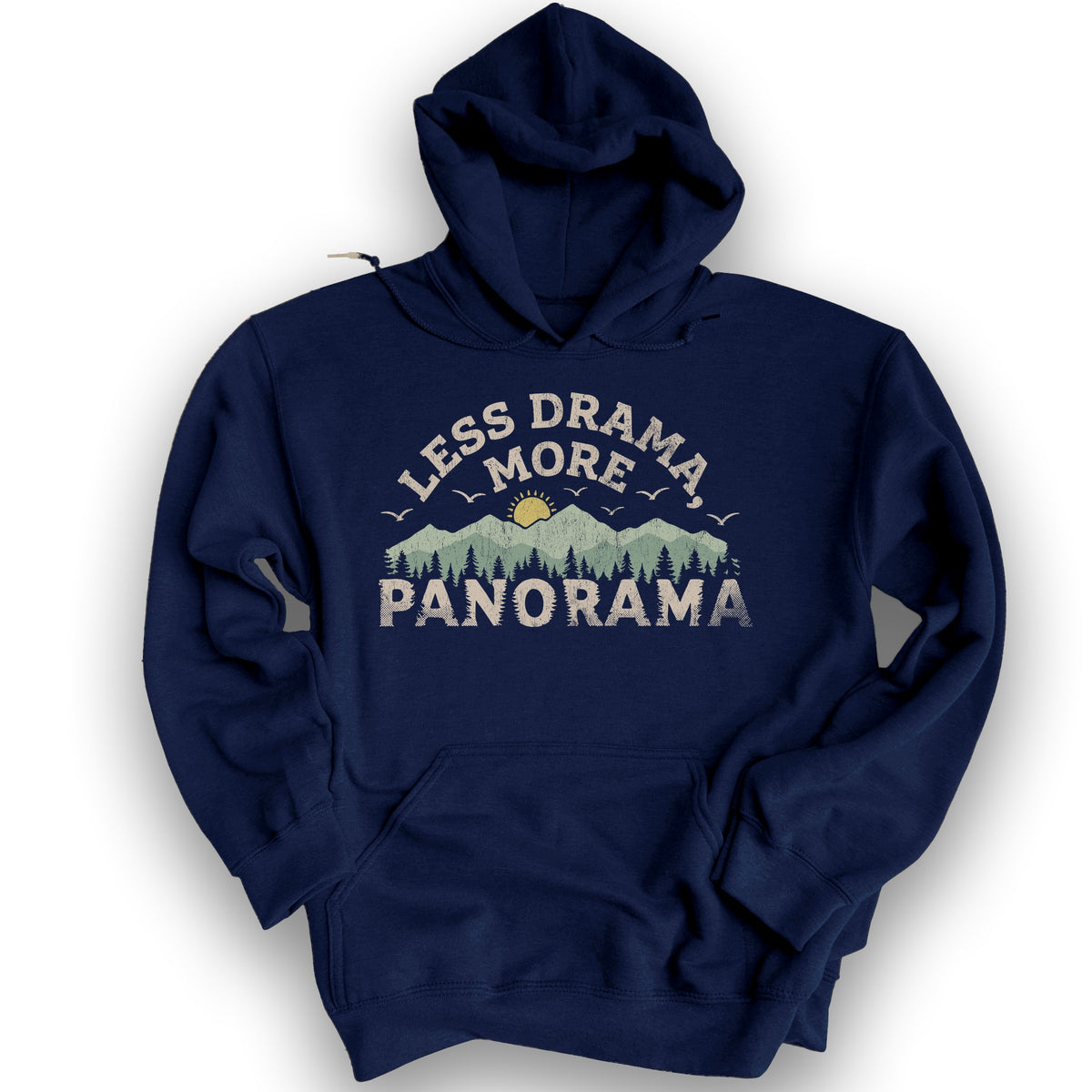 Less Drama More Panorama Hoodie - Navy