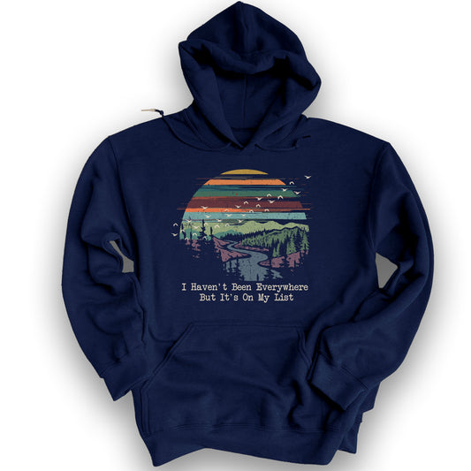 On My List Sunset Hoodie - Navy