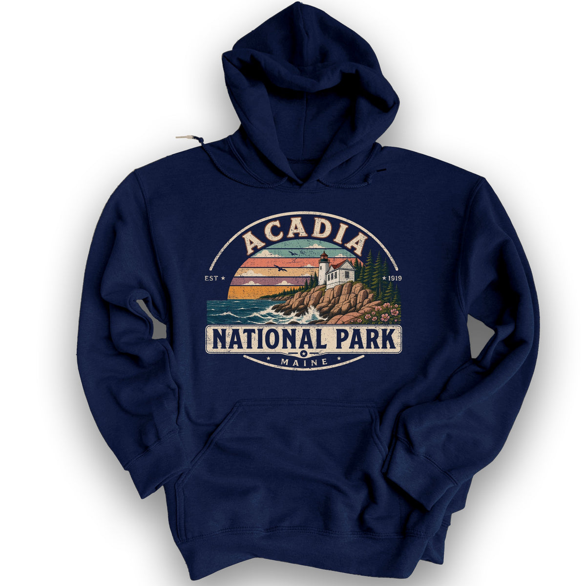 Acadia Medallion Hoodie - Navy