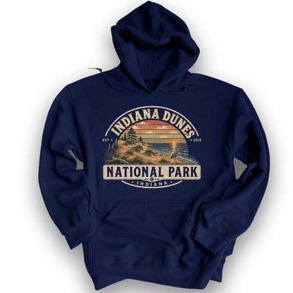 Indiana Dunes Medallion Hoodie - Navy