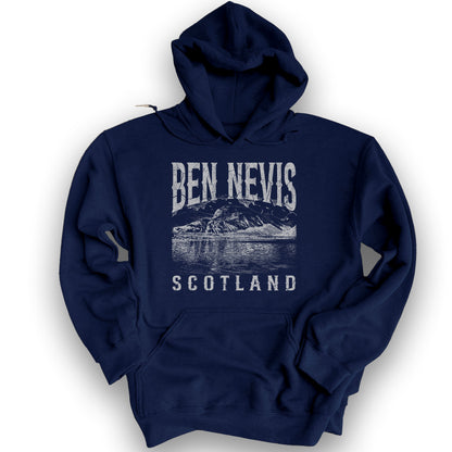 Ben Nevis Scotland Sketch Hoodie - Navy
