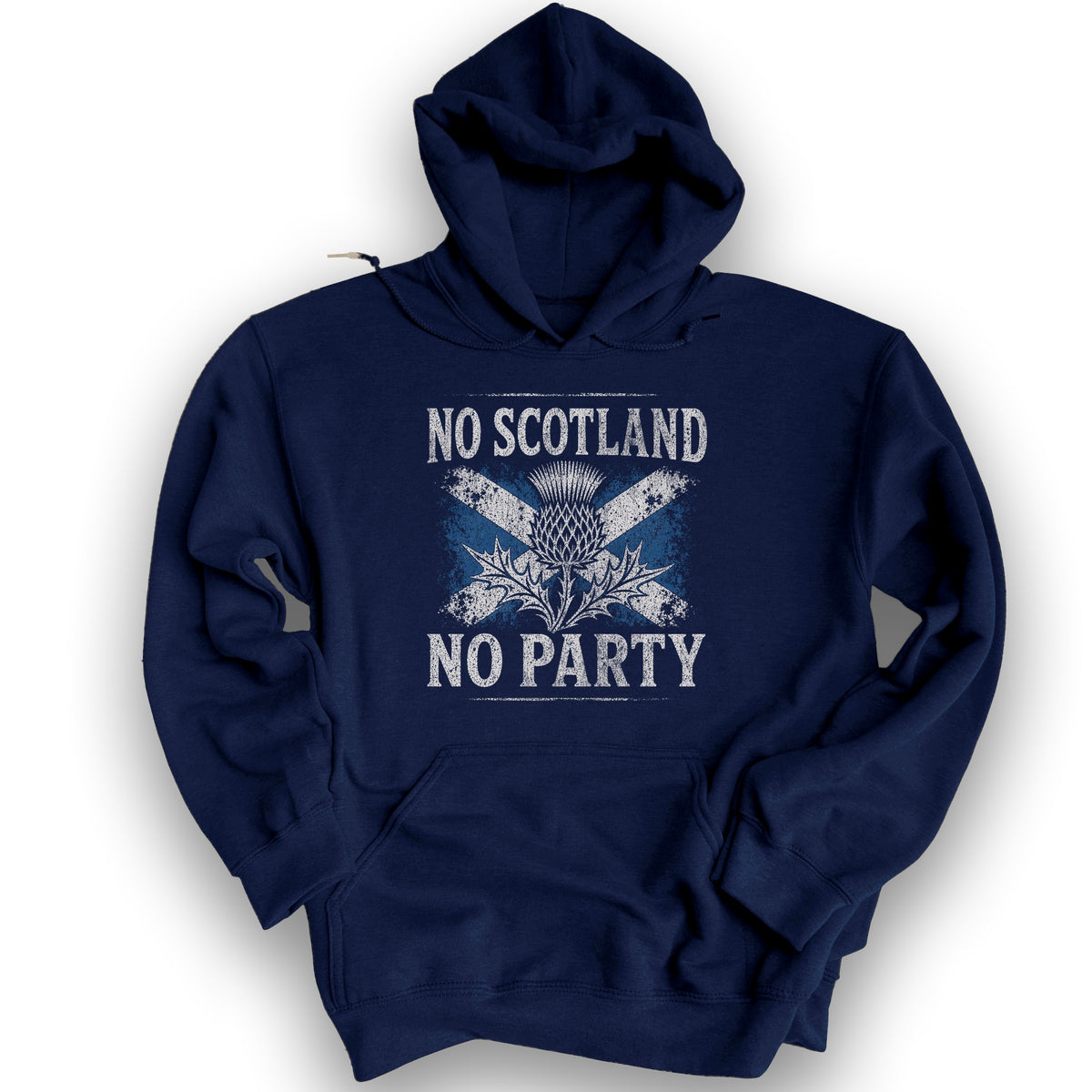 Scotland No Party Flag Hoodie - Navy