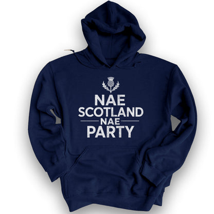 Nae Party Thistle Hoodie - Navy