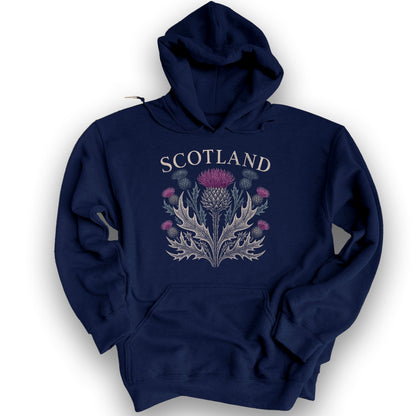 Scotland Thistle Echo Hoodie - Navy