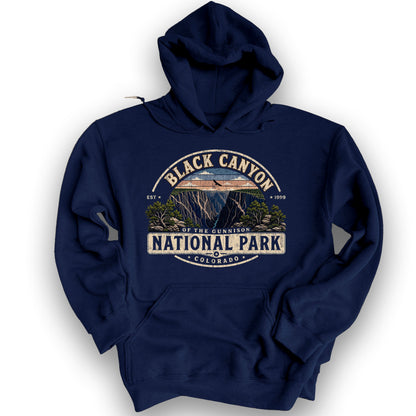 Black Canyon Medallion Hoodie - Navy