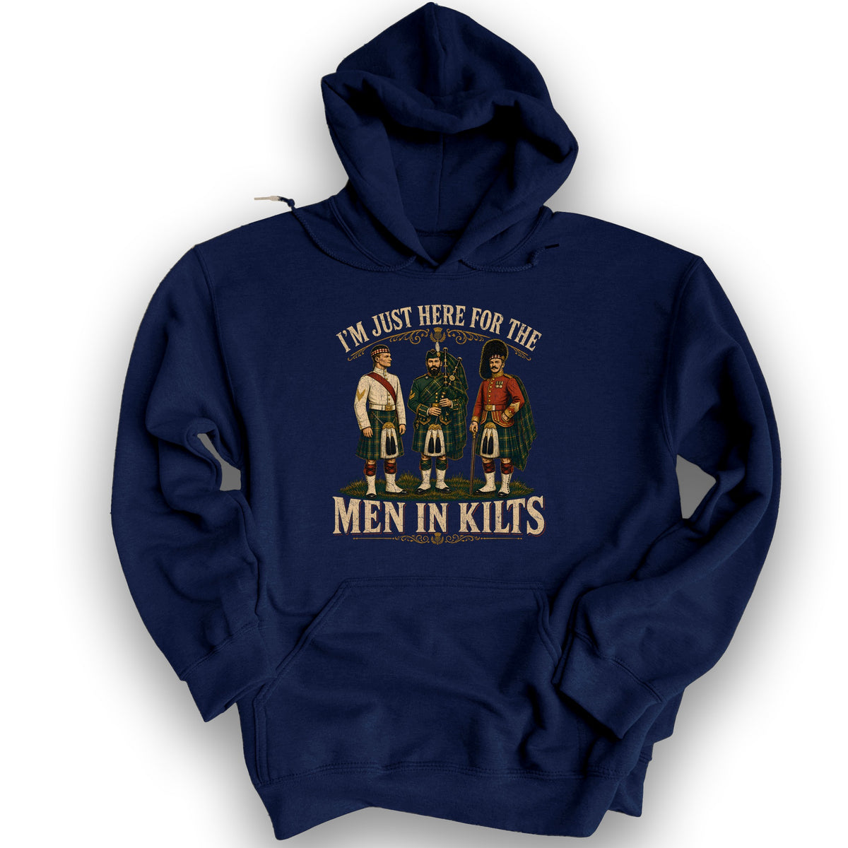 Men In Kilts Trio Hoodie - Navy