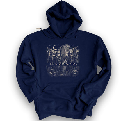 Girls Druids Hoodie - Navy