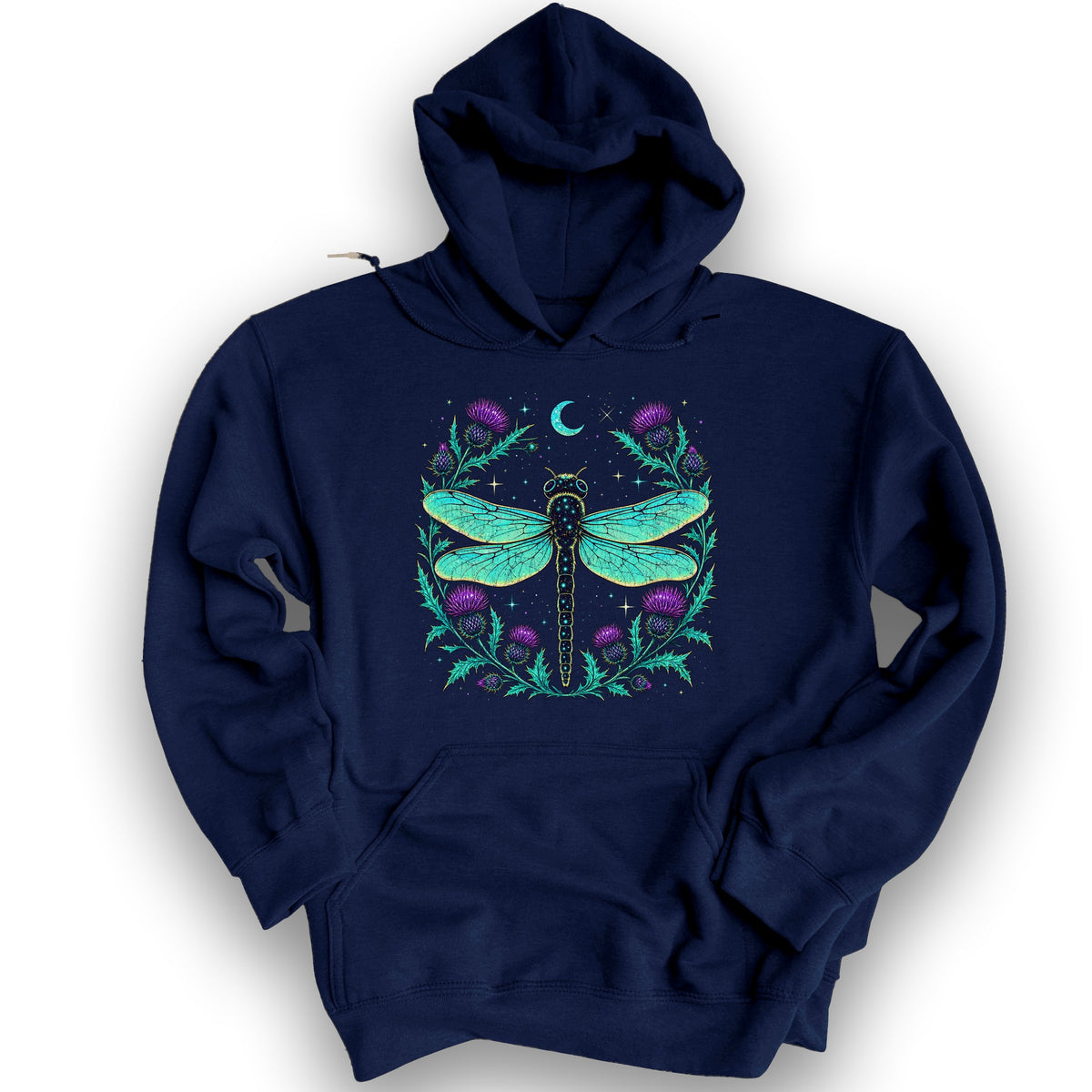 Lunar Dragonfly Hoodie - Navy