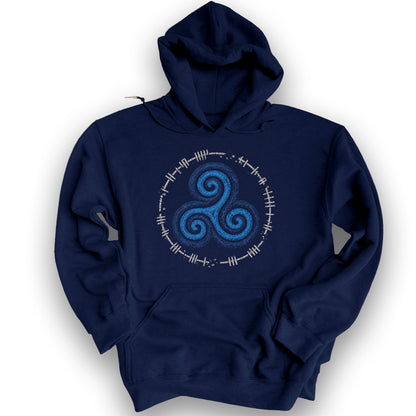 Celtic Triskele Hoodie - Navy