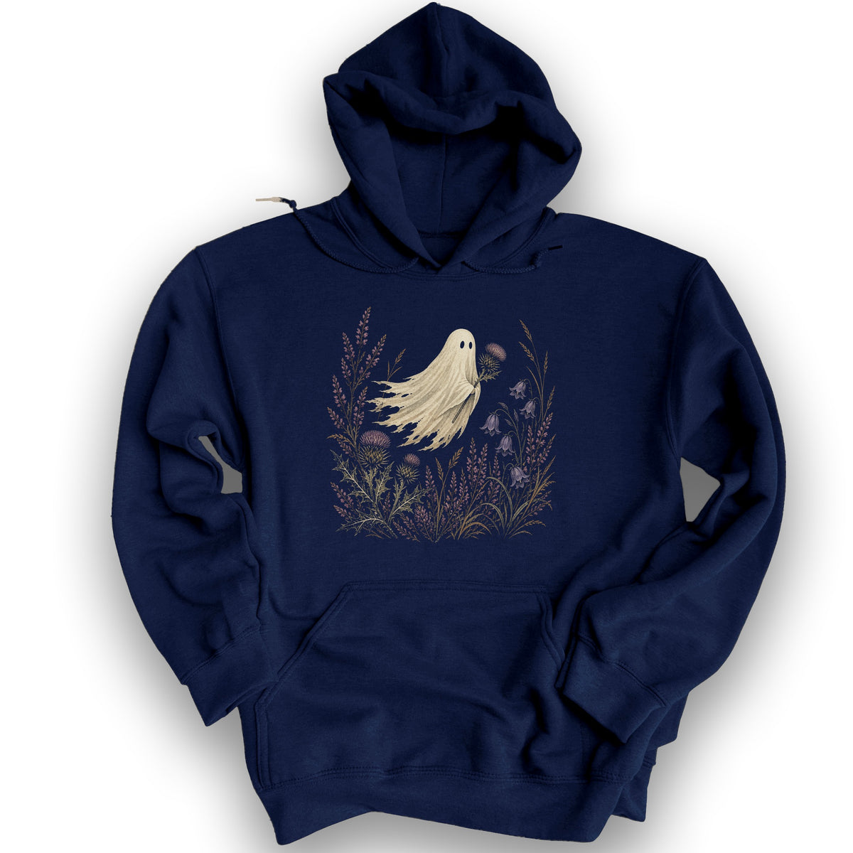 Thistle Ghost Florals Hoodie - Navy