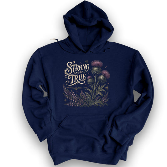 Strong And True Thistle Hoodie - Navy