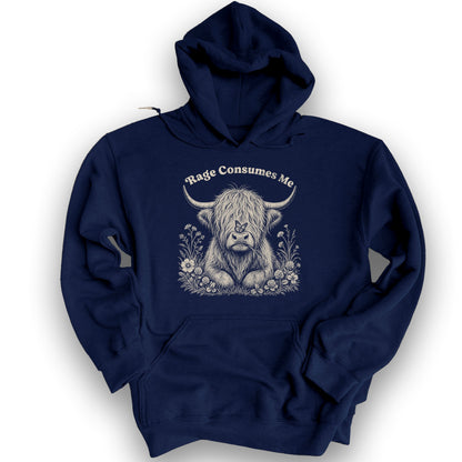 Raging Coo Monogram Hoodie - Navy