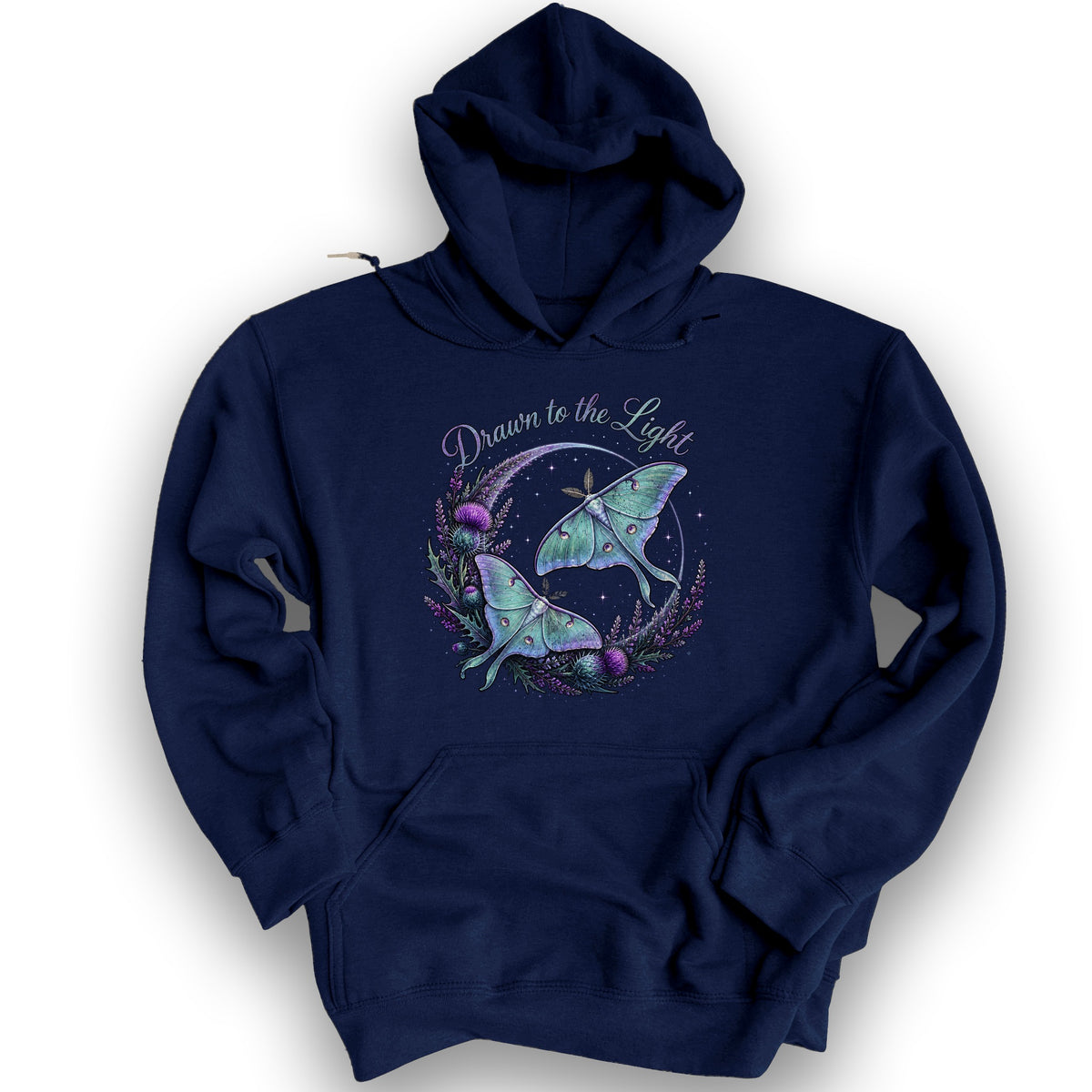 Drawn To The Light Hoodie - Navy
