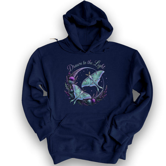 Drawn To The Light Hoodie - Navy