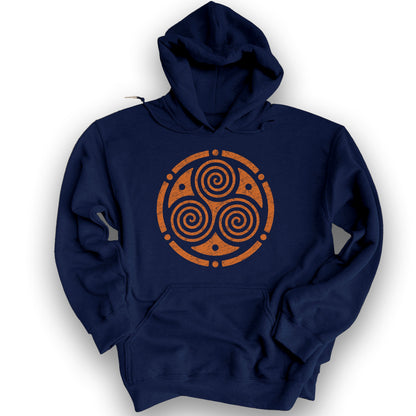 Triskele Circle Hoodie - Navy