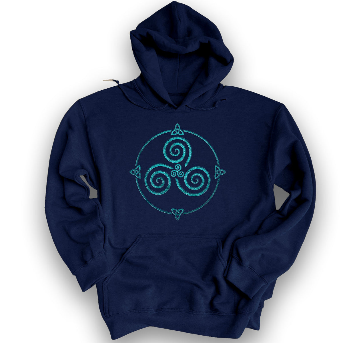 Celtic Triskele Spiral Hoodie - Navy