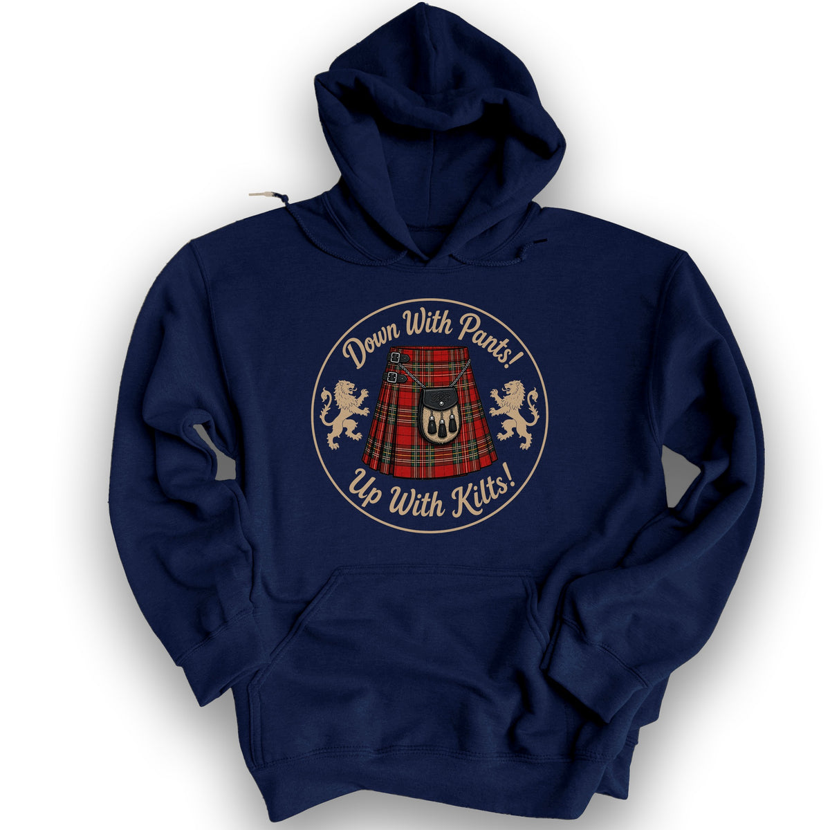 Up With Kilts Hoodie - Navy