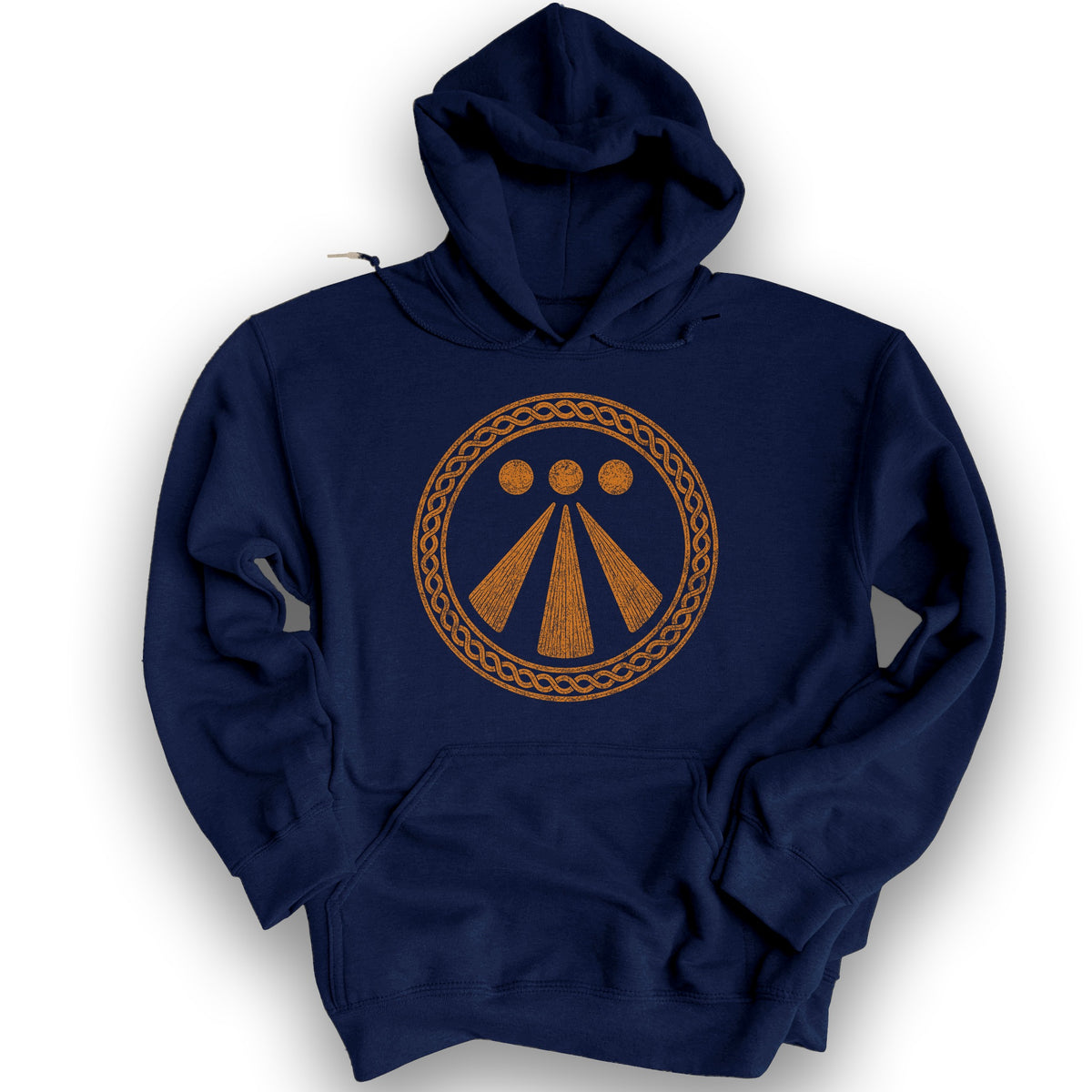 Awen Celtic Knot Hoodie - Navy