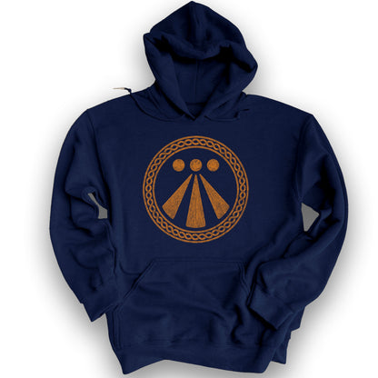 Awen Celtic Knot Hoodie - Navy