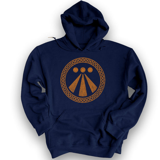 Awen Celtic Knot Hoodie - Navy