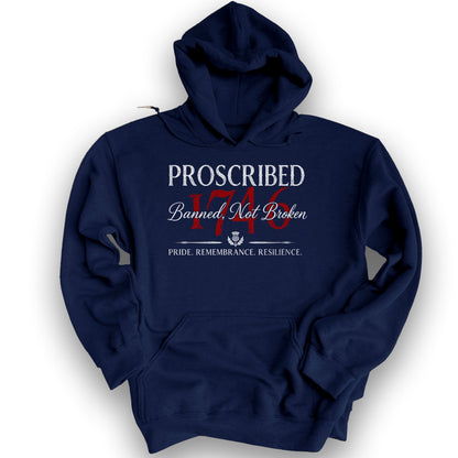 Banned Not Broken Hoodie - Navy