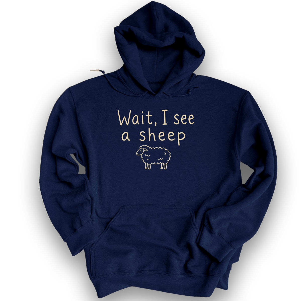 Wait I See A Sheep Hoodie - Navy