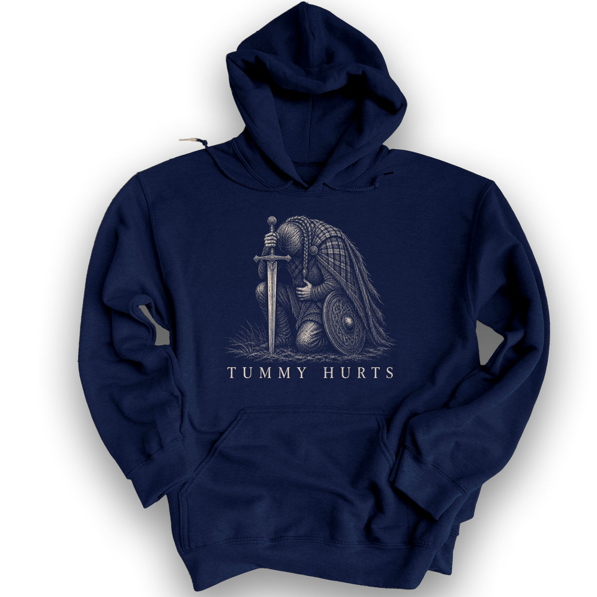 Tummy Hurts Hoodie - Navy