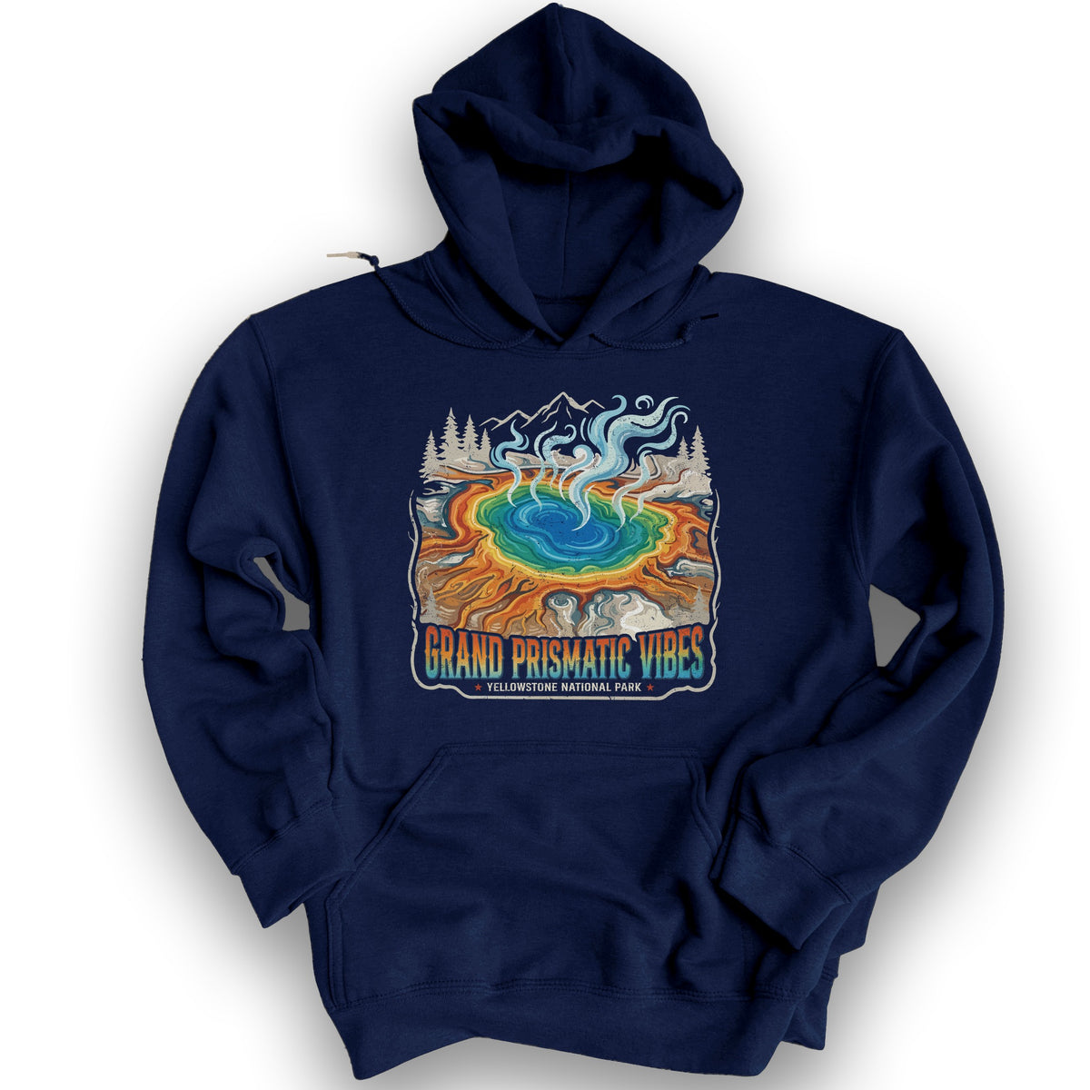 Grand Prismatic Vibes Hoodie - Navy