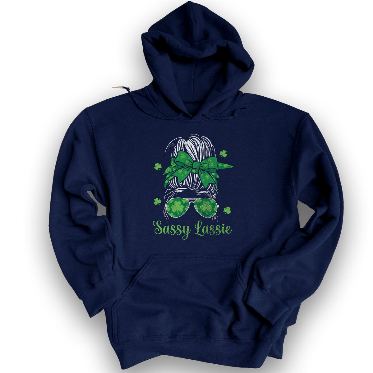 Irish Sassy Lassy Hoodie - Navy