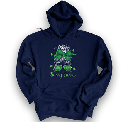 Irish Sassy Lassy Hoodie - Navy