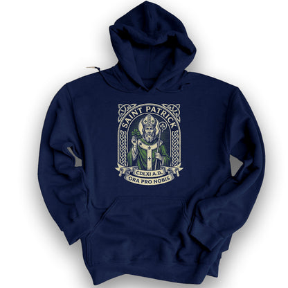 Saint Patrick Ora Pro Nobis Hoodie - Navy