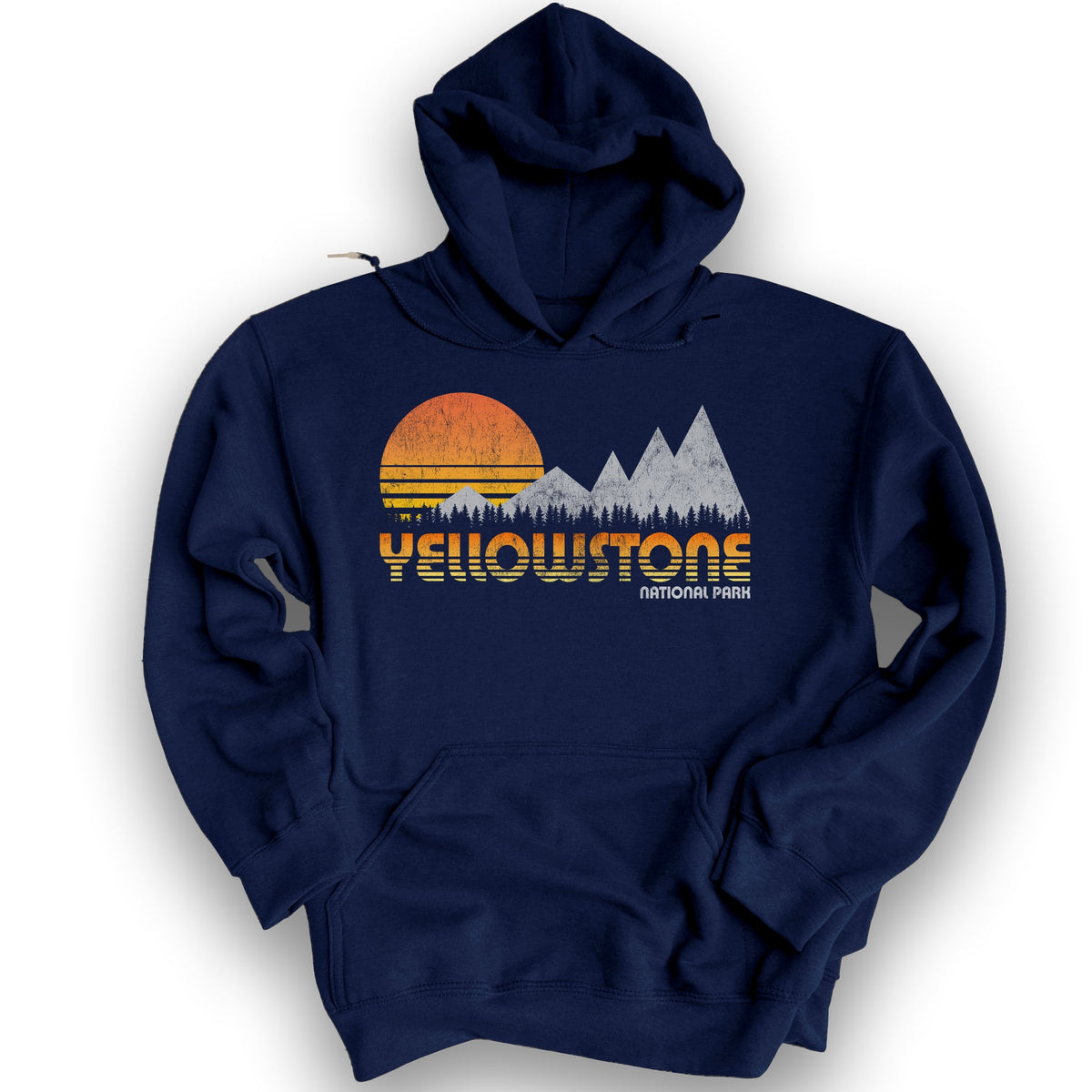 Yellowstone 80's Retro Hoodie - Navy