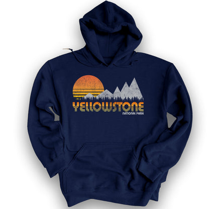 Yellowstone 80's Retro Hoodie - Navy