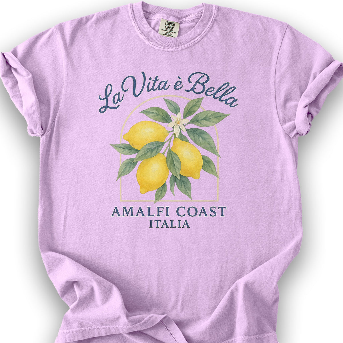 Amalfi Coast "La Vita Bella" T-Shirt - Orchid