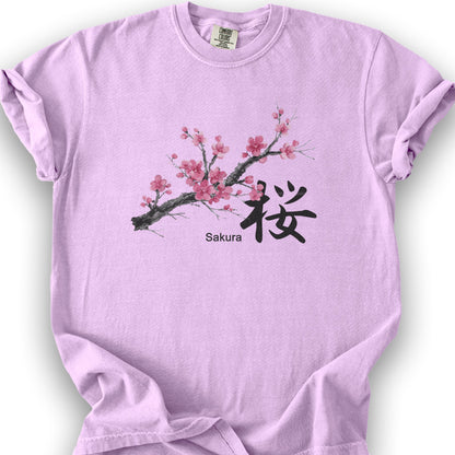 Cherry Blossom Sakura T-Shirt - Orchid