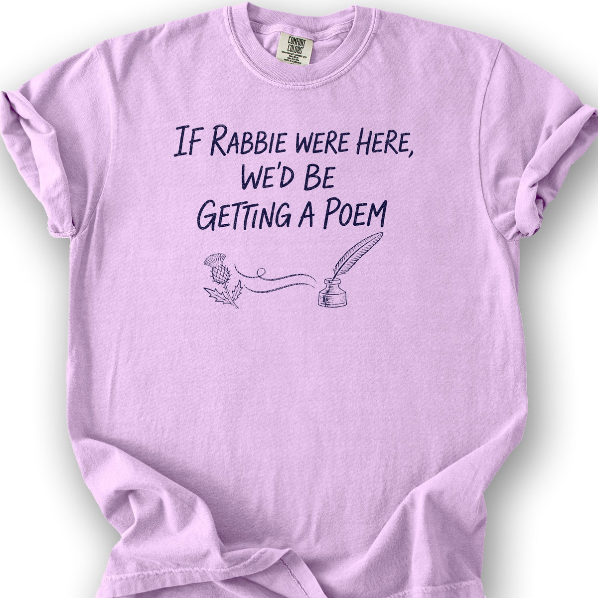 Rabbie Were Here T-Shirt - Orchid
