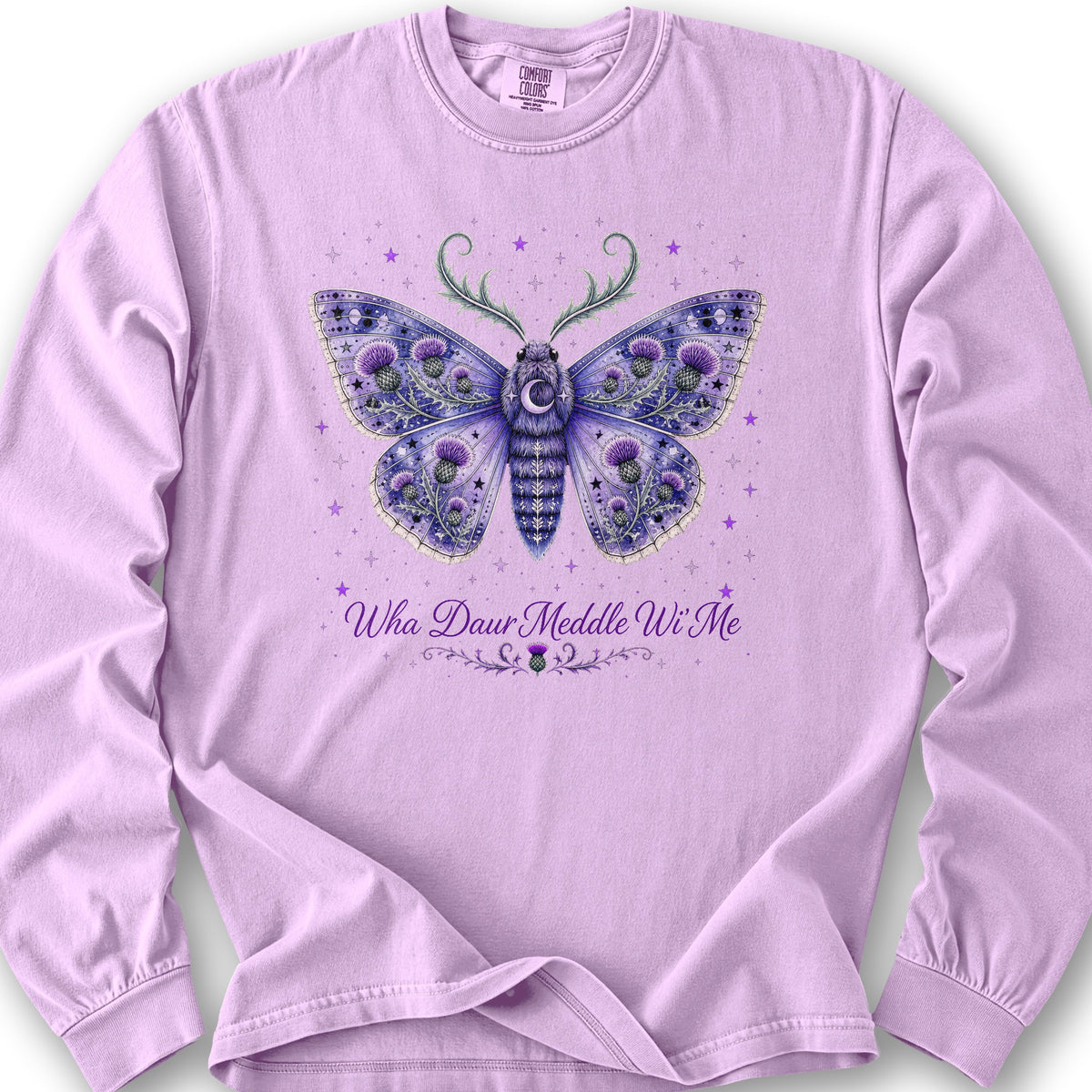 Wha Daur Meddle Wi' Me Long Sleeve Shirt - Orchid