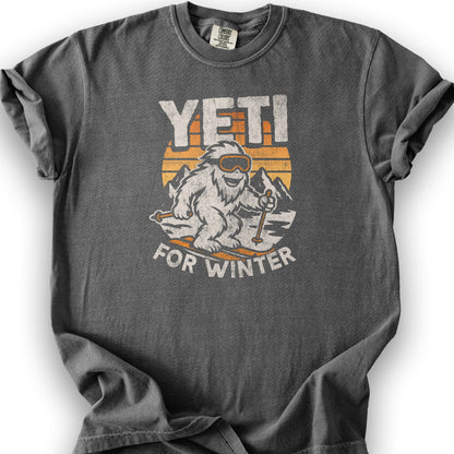 Yeti for Winter T-Shirt - Pepper