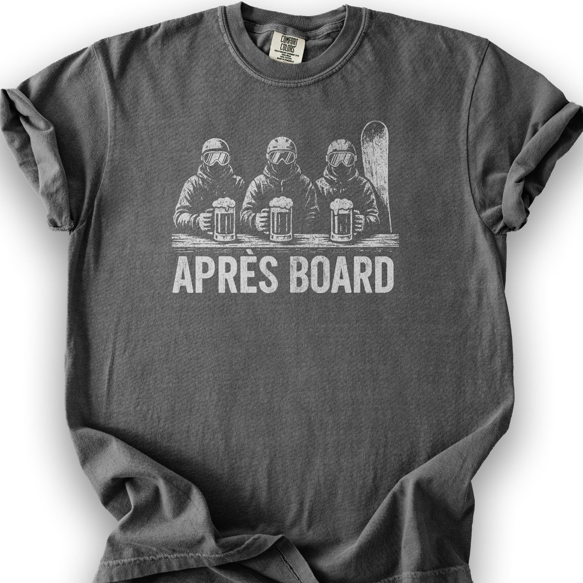 "Apres Board" Snowboard T-shirt - Pepper