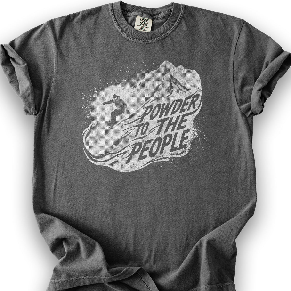Powder to the People Boarding T-shirt - Pepper