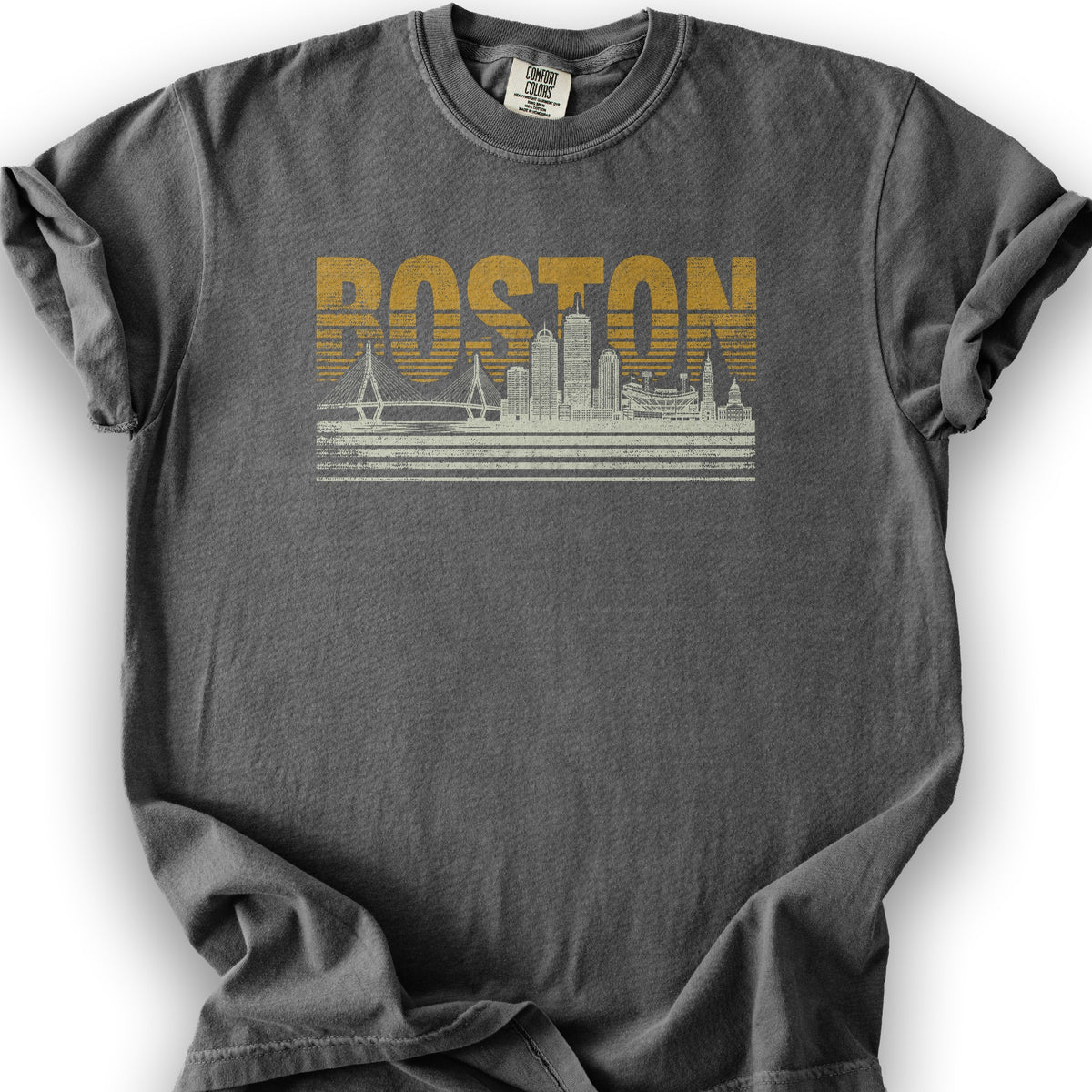 Boston Skyline T-Shirt - Pepper