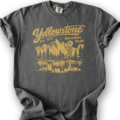 Yellowstone "Vintage Sketch" T-Shirt - Pepper
