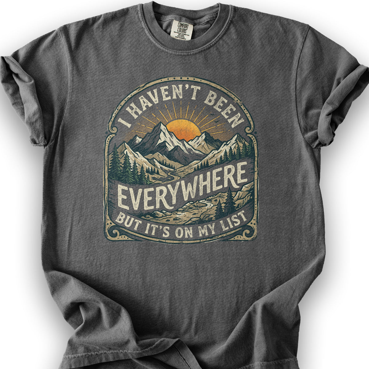 On My List T-Shirt - Pepper