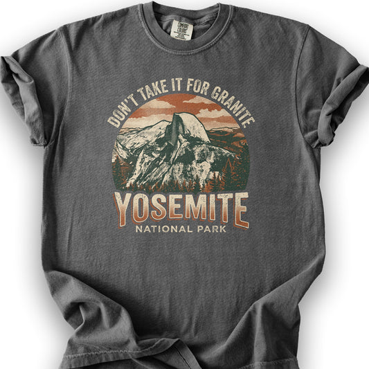 Yosemite Granite T-Shirt - Pepper